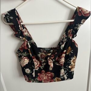 Flower crop top